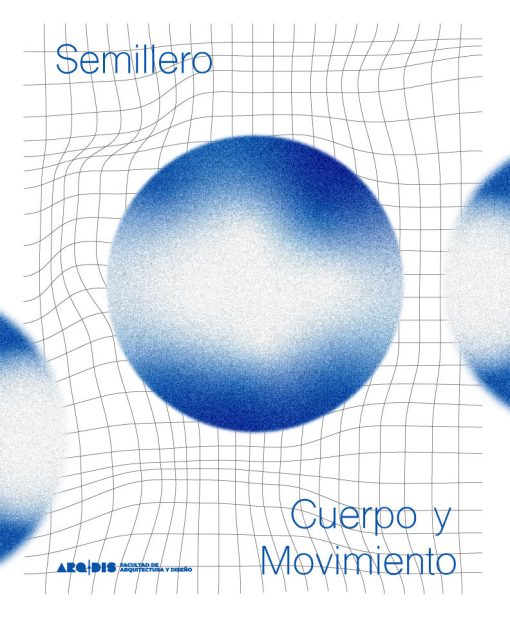 portada del semillero cuerpo y movimiento muestra unas esferas abstractas sobre una cuadrícula