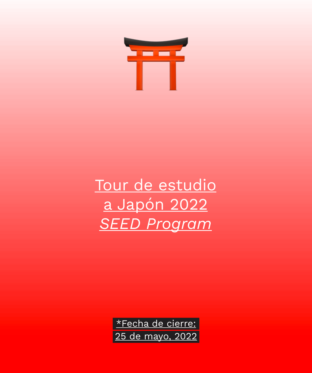 Tour de estudio a Japón 2022
