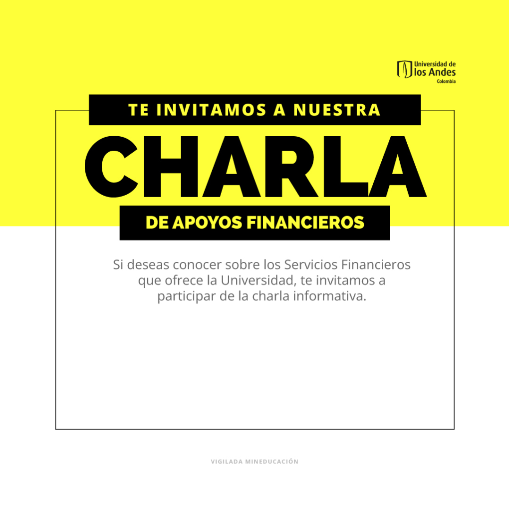 Charla de apoyo financiero