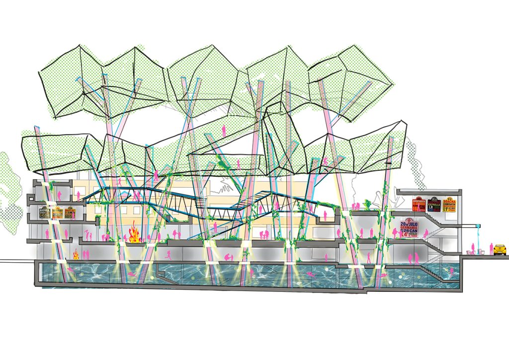 Diagrama 1 del Centro Cultural Jorge Eliecer Gaitán