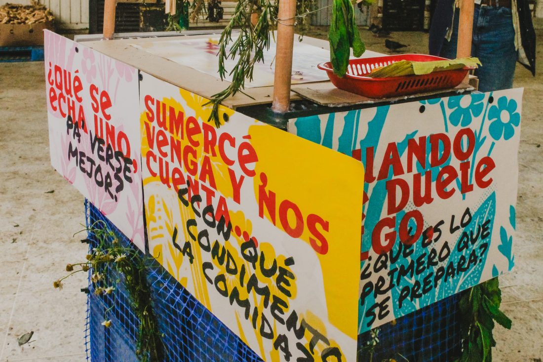 Dispositivo placero para plaza de mercado