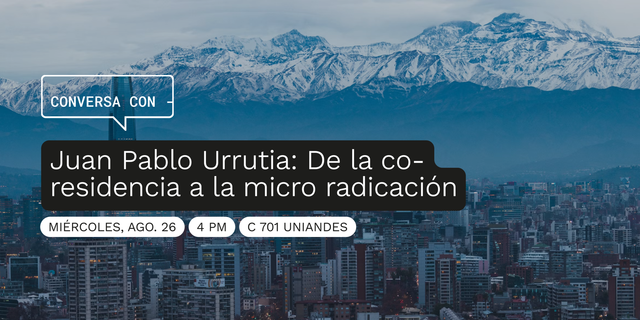 Conversa Con Juan Pablo Urrutia
